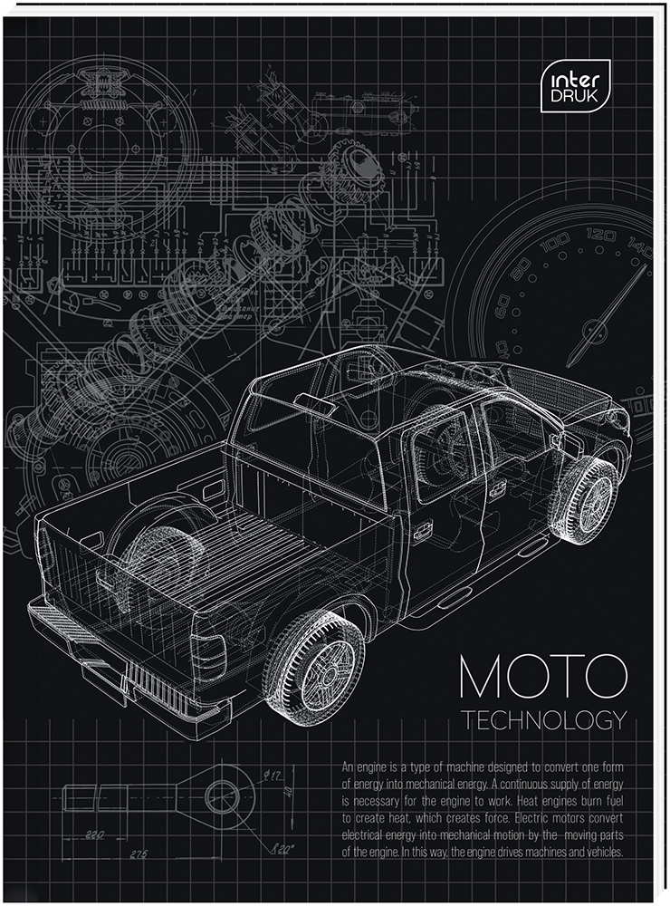 Brulion w linię A5/96 Interdruk mix wzorów